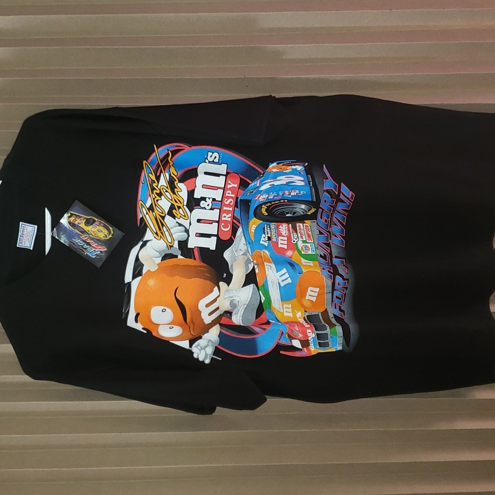 Vintage 90's NWT Ernie Irvan #36 Nascar All over M&M racing Tee Shirt